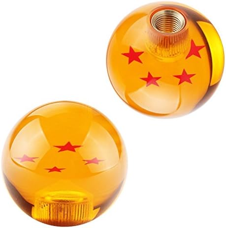 Mecar Dragon Ball Z Star Manual Stick Shift Knob 2.1 inch With Adapters Fits Most Cars,4 star