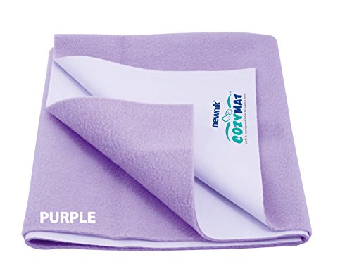 Cozymat Soft, Waterproof, Reusable Mat / Underpad / Absorbent Sheets / Mattress Protector (Size: 70cm x 50cm) PURPLE, S