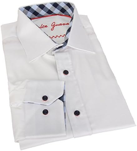 Dolce Guava White Button Down Semi-Fitted Shirt