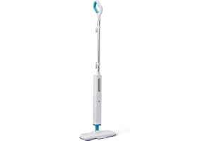 �鶹�� Basics Steam Mop for Hard Floor Cleaning with 6m Cord, 3 Washable Pads, White