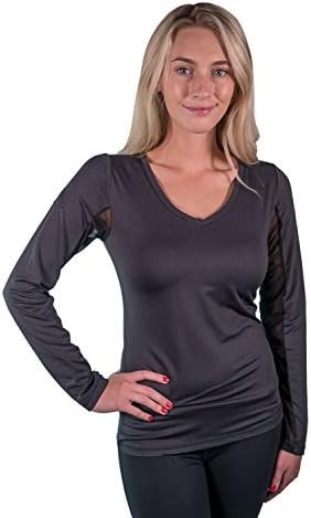 Charlotte Basics Long Sleeve V-Neck (Small, Black)