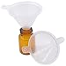 50pcs Mini Plastic Funnel, Lystaii Transparent Funnels for Bottle Filing Perfume Essential Oil Clear PP Funnels for Small Samples of Perfume Liquid Emulsion Lab Bottle Chemical liquid