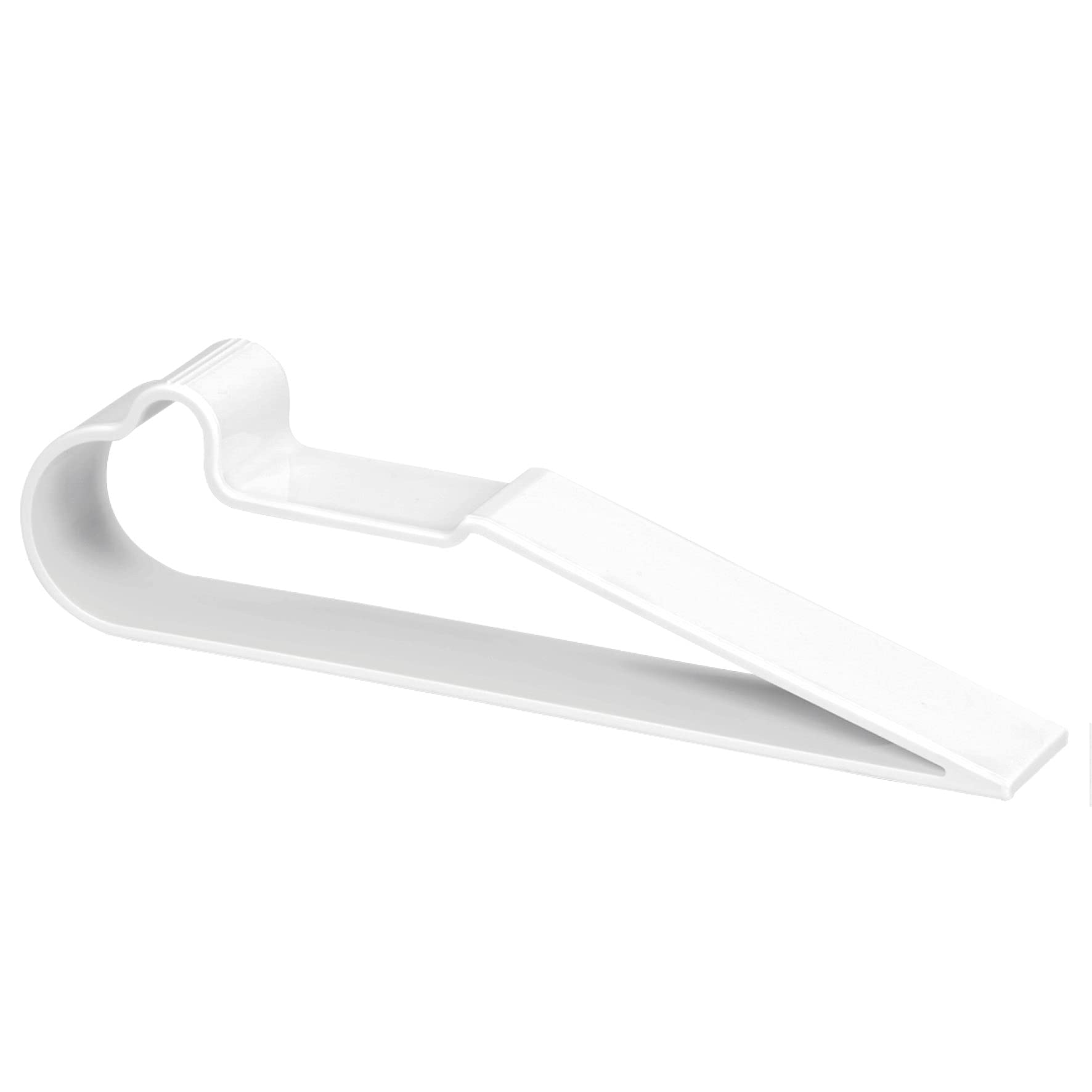 Wagner Door Wedge/Doorstop Flex - 200 x 30 x 53 mm- 200 x 53 mm, White Door Wedge Made of high Class Synthetics, to be Pushed Underneath Doors, Protects Door, Wall and Furniture - 15693501