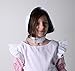 Girls White Cotton Pinafore Costume - Pioneer, Pilgrim, Peasant