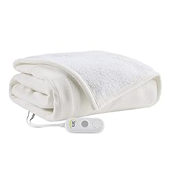 Serta Heated Throw Blanket - Reversible Fleece to