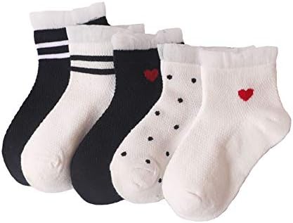 Smart Bear W015 子供の靴下 キッズ 靴下 子供 人気 おすすめ カラフル 女の子 綿 くつした 5足セット 可愛い ソックス