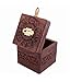IndiaBigShop Beautiful Indian Handmade Wooden Money Bank in Square Shape Carving Work with 4 Inch Money Slot