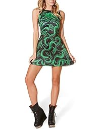 Hermana Amy Vestido de mujer con estampado elástico reversible sin mangas