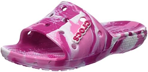 Crocs Unisex Classic Marbled Slide Clog, Candy Pink/Pink Lemonade, 4 UK,  Candy Pink Pink Lemonade, 37/38 EU price in UAE | Amazon UAE | kanbkam