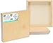 Daveliou 10”x10” Wood Canvas Boards for Painting, Arts, Crafts, Wood Burning, Shadowbox, Oils, Acrylics, and More (5 Pack)