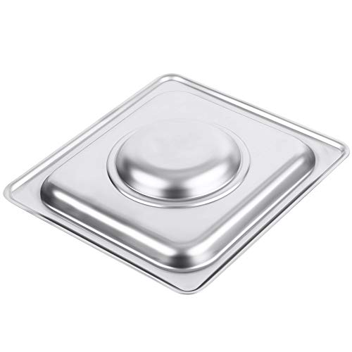 image for Kitma 1/6 Size Stainless Steel Solid Steam Table Pan Cover, Pan Lids, 