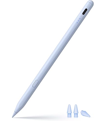 Cisteen – Stylet Compatible IPad 2018-2025 (Pro, Air, Mini, 10e-11e), Avec Capteur D'Inclinaison, Rejet Paume, Charge USB-C Rapide