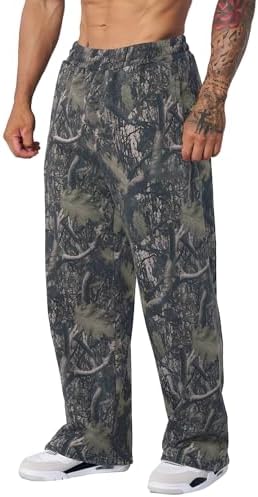 Amazon.com: MSBESYOR Mens Baggy Camo Graphic Print Sweatpants