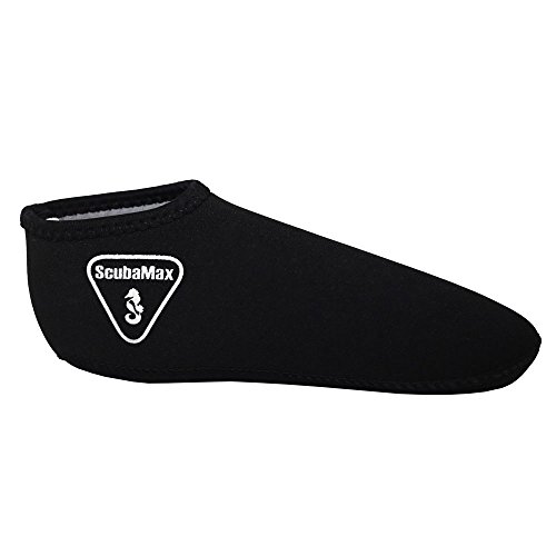 3mm Snorkeling, Scuba Diving Fin Low Cut Neoprene Sock Medium - Thumbnail 2