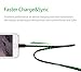 Android Charger,AoliPlus Powerline Micro USB-Durable Charging Cables Visible Flowing EL Light LED Cords Sync Data for Samsung, Nexus, LG, Android Smartphones and More,3.0-Feet/0.9 Meter(Green)