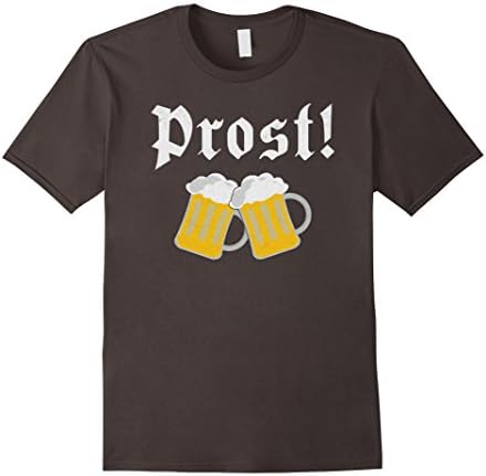 Mens Funny 2017 Oktoberfest Shirt - Prost! Cheers in German XL Asphalt