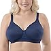 Vanity Fair Women's Plus Size Beauty Back Full Figure Wirefree Bra, Times Square Navy, 40DD