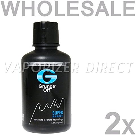 2x Grunge Off Super Soaker Glass Pipe Cleaner 16.9 FL OZ 500ml Advanced Cleaning Technology New &amp; Improved Formula