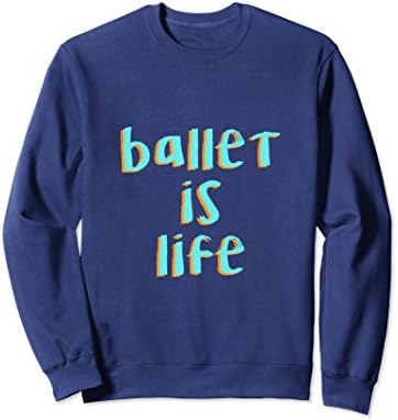 Unisex Ballet is Life Sweater Medium Navy