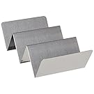 American Metalcraft TSH3 Stainless Steel Taco Holder, 2-3 Compartments, 4" x 8", Silver