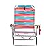 Extra Large - High Seat of The Ground with 3 Reclining Position Aluminum Heavy Duty Beach Chair for Adults with Cup Holder - 300 lbs Capacity