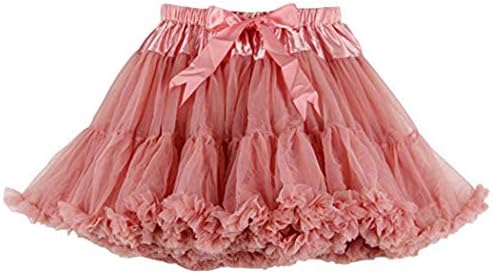 Women's Elastic Waist Chiffon Petticoat Puffy Tutu Tulle Skirt Princess Ballet Dance Pettiskirts Underskirt