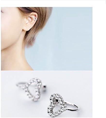 Ear Cuff, Mariafashion Clip On Earring Sterling Silver Cartilage Non-Piercing Wrap Earring For Women