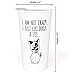 Ceramic Travel Coffee Mug with Lid (12 oz) - I am Not Crazy. I Just Like Dogs. A Lot. Funny Quote Novelty Coffee Mug - Double Wall Ceramic - BPA-Free Lid - Dishwasher Safe - Dog Lover Mug.5.6
