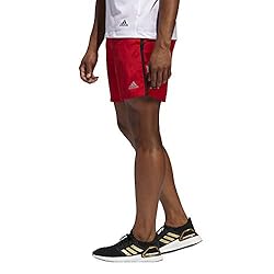 adidas mens Own The Run Shorts Scarlet/Black X-Small