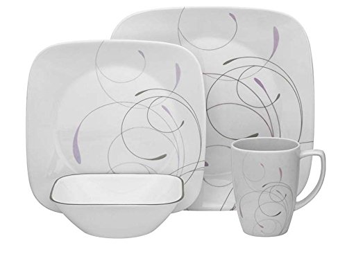 Corelle 1106618 Square Dinnerware Set (16-Piece)