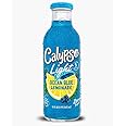 Calypso Lemonades 16 Ounce Glass Bottles 6 Pack (Ocean Blue Light)