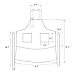 KINGO HOME Adjustable 100% Cotton Garden Cooking Women Kitchen Bib Apron, with Pockets, Cotton Canvans, Machine Washable
