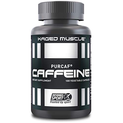 Kaged Organic Caffeine Supplement | Energy Boost | Coffee Replacement | No Jitters | 90% Pure Caffeine | PurCaf | 100 Caffeine Pills