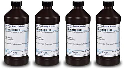 LabChem LC197601 Potassium Iodide Solution, 10% W/V, 500 mL Volume (Fоur Paсk)