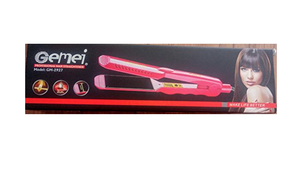 Gemei Company Gm-2927 - Plancha de pelo de cerámica profesional para  mujeres de 140° a 210° : Amazon.es: Belleza