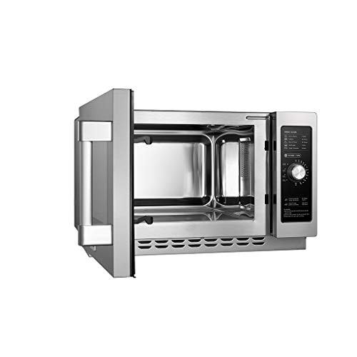 Midea Equipment 1034N0A Stainless Steel Countertop Commercial Microwave Oven, 1000W