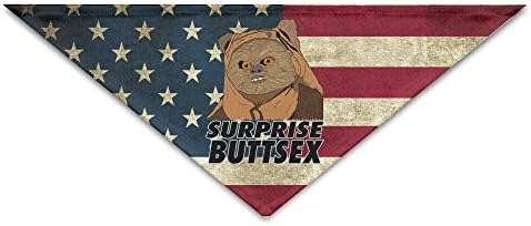 Ewok Surprise Buttsex Spoof Pet Scarf, Dog Bandana, Pet Collars, Triangle Neckerchief Men Women Kid Pet Dog Cat Puppies Accessories 100% Polyester Fiber Headband Bib