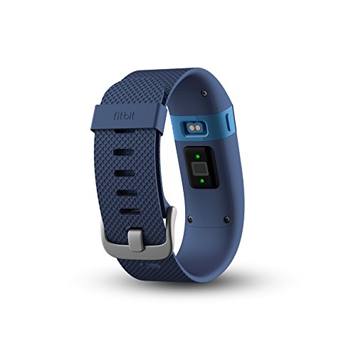 Fitbit Charge HR Wireless Activity Wristband (Blue, Large) in