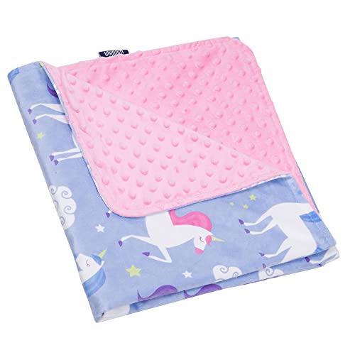 Wildkin Plush Baby Blanket – Soft & Cozy Comfort, Ideal for Toddlers, Travel & Daycare - Unicorn