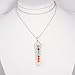 ZHEPIN Rose Quartz 7 Chakra Gemstones Necklace Hexagonal Healing Point Crystal Pendant Necklace Beads Chain Best Gift for women
