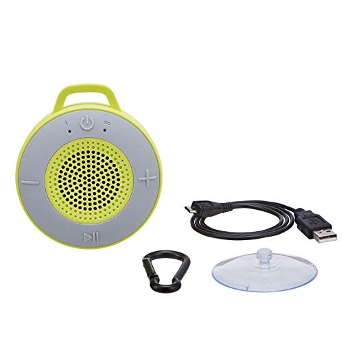 Amazon Basics Wireless Shower Speaker with 5W Driver, Suction Cup