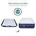 Sable Air Mattress, Blow Up Full Size XL Inflatable Airbed with Build-in Pump, Storage Bag for Home, Overnight Guests, Height 18