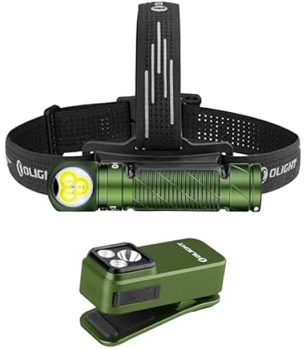 OLIGHT Perun 3 Lampe Frontale Rechargeable 3000 LM – 160 M, 7 Modes, Feu Rouge, IP68, Bleu Orage