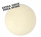 Aura Outdoor Products Extra Thick Pizza Stone - Perfect Crusts and Improved Heat Deflection
