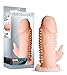 Soft Dual Pleasure Clitoral Stimulating Cock Sleeve - Delay Ejaculation Male Enhancement - Sex Toy for Men (Beige)