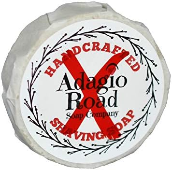 Adagio Road Kokum Tallow X (extra scent) with Goat's Milk Shave Soap Puck- 105-7 VANILLA OAK (notes of warm vanilla, oak, cedar, patchouli, musk)