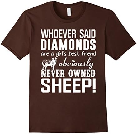 Mens Sheep Shirt - Sheep Tee Shirts Medium Brown
