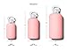 bkr - Little London Smooth - Reusable Glass Water Bottle - Leakproof, Durable, Workout & Travel Friendly, Carrying Loop - Dishwasher Safe - Removable Silicone Sleeve - BPA Free - 500mL (16 oz)