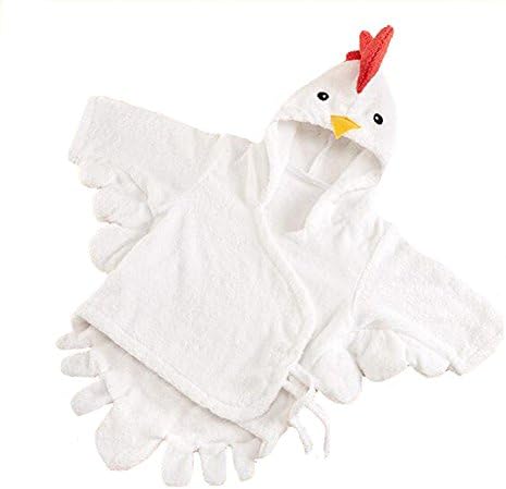 Baby Girls & Boys Hooded Animal Bathrobe Robes Bath Towel Super Soft Chick