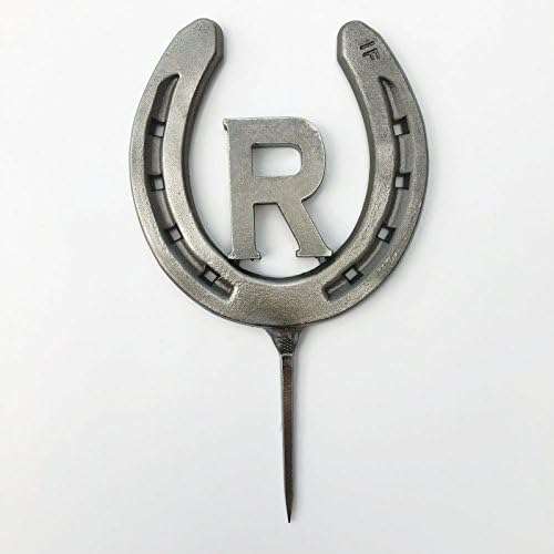 Custom Horseshoe Wedding Cake Topper w/Initial